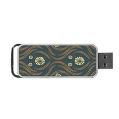 Folk Flowers Print Floral Pattern Ethnic Art Portable Usb Flash (one Side) by Eskimos