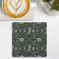 Folk Flowers Print Floral Pattern Ethnic Art Uv Print Square Tile Coaster  by Eskimos