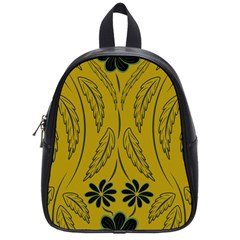 Folk flowers print Floral pattern Ethnic art School Bag (Small)