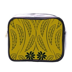 Folk flowers print Floral pattern Ethnic art Mini Toiletries Bag (One Side)