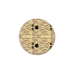 Folk Flowers Print Floral Pattern Ethnic Art Golf Ball Marker (4 Pack) by Eskimos