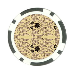 Folk Flowers Print Floral Pattern Ethnic Art Poker Chip Card Guard by Eskimos