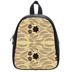 Folk Flowers Print Floral Pattern Ethnic Art School Bag (small) by Eskimos