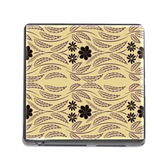 Folk Flowers Print Floral Pattern Ethnic Art Memory Card Reader (square 5 Slot) by Eskimos