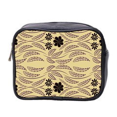 Folk Flowers Print Floral Pattern Ethnic Art Mini Toiletries Bag (two Sides)