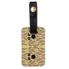 Folk Flowers Print Floral Pattern Ethnic Art Luggage Tag (one Side) by Eskimos