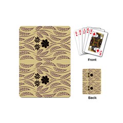 Folk Flowers Print Floral Pattern Ethnic Art Playing Cards Single Design (mini) by Eskimos