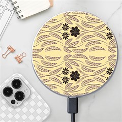 Folk Flowers Print Floral Pattern Ethnic Art Wireless Charger by Eskimos