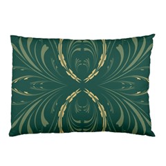 Floral Folk Damask Pattern Fantasy Flowers  Pillow Case by Eskimos