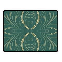 Floral Folk Damask Pattern Fantasy Flowers  Double Sided Fleece Blanket (small)  by Eskimos