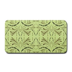 Floral Folk Damask Pattern Fantasy Flowers  Medium Bar Mats by Eskimos