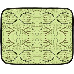 Floral Folk Damask Pattern Fantasy Flowers  Double Sided Fleece Blanket (mini)  by Eskimos