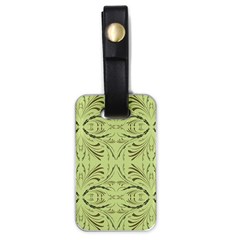 Floral Folk Damask Pattern Fantasy Flowers  Luggage Tag (one Side) by Eskimos