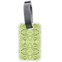 Floral Folk Damask Pattern Fantasy Flowers  Luggage Tag (two Sides) by Eskimos