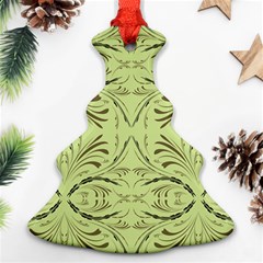 Floral Folk Damask Pattern Fantasy Flowers  Ornament (christmas Tree)  by Eskimos