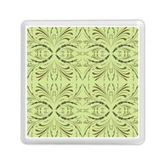 Floral Folk Damask Pattern Fantasy Flowers  Memory Card Reader (square) by Eskimos