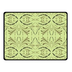 Floral Folk Damask Pattern Fantasy Flowers  Double Sided Fleece Blanket (small)  by Eskimos