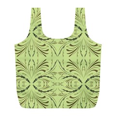 Floral Folk Damask Pattern Fantasy Flowers  Full Print Recycle Bag (l) by Eskimos