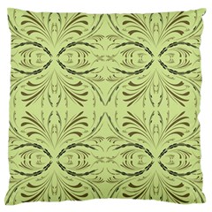 Floral Folk Damask Pattern Fantasy Flowers  Large Flano Cushion Case (one Side) by Eskimos