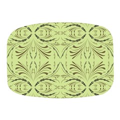 Floral Folk Damask Pattern Fantasy Flowers  Mini Square Pill Box by Eskimos