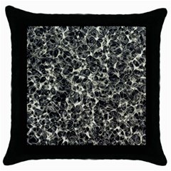 Spine Forms Throw Pillow Case (black) by DimitriosArt