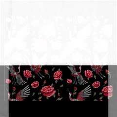 Cranes N Roses Jigsaw Puzzle (rectangular) by HWDesign