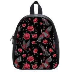 Cranes N Roses School Bag (small) by HWDesign