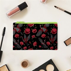 Cranes N Roses Cosmetic Bag (xs) by HWDesign