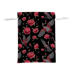 Cranes N Roses Lightweight Drawstring Pouch (s) by HWDesign