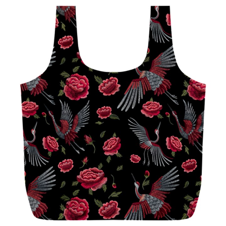 Cranes n Roses Full Print Recycle Bag (XXL)