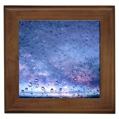 Gouttes D eau Galaxy Framed Tile by kcreatif