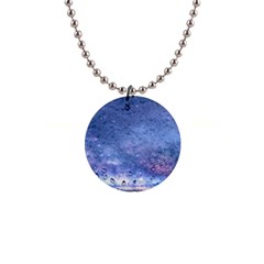 Gouttes D eau Galaxy 1  Button Necklace by kcreatif