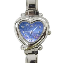 Gouttes D eau Galaxy Heart Italian Charm Watch by kcreatif