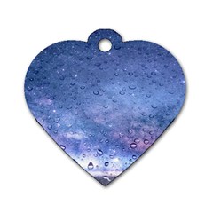 Gouttes D eau Galaxy Dog Tag Heart (two Sides) by kcreatif