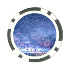 Gouttes D eau Galaxy Poker Chip Card Guard by kcreatif