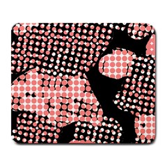 Abstrait Effet Formes Noir/rose Large Mousepads by kcreatif