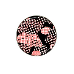 Abstrait Effet Formes Noir/rose Hat Clip Ball Marker (4 Pack) by kcreatif