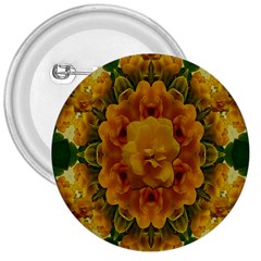 Tropical Spring Rose Flowers In A Good Mood Decorative 3  Buttons by pepitasart