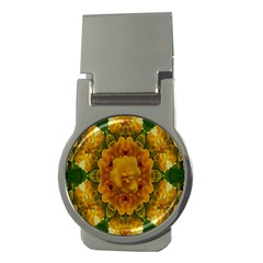 Tropical Spring Rose Flowers In A Good Mood Decorative Money Clips (round)  by pepitasart