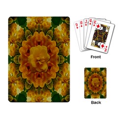 Tropical Spring Rose Flowers In A Good Mood Decorative Playing Cards Single Design (rectangle) by pepitasart