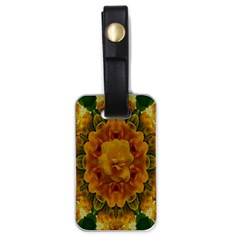 Tropical Spring Rose Flowers In A Good Mood Decorative Luggage Tag (one Side) by pepitasart