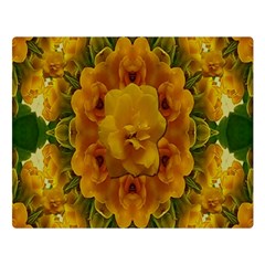 Tropical Spring Rose Flowers In A Good Mood Decorative Double Sided Flano Blanket (large)  by pepitasart