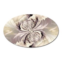 Fractal Feathers Oval Magnet by MRNStudios