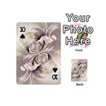 Fractal Feathers Playing Cards 54 Designs (Mini) Front - Spade10