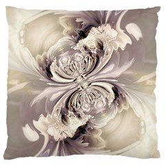 Fractal Feathers Large Cushion Case (two Sides) by MRNStudios