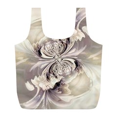 Fractal Feathers Full Print Recycle Bag (l) by MRNStudios