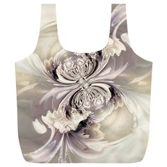 Fractal Feathers Full Print Recycle Bag (xl) by MRNStudios