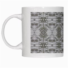 Nature Collage Seamless Pattern White Mug by dflcprintsclothing