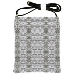 Nature Collage Seamless Pattern Shoulder Sling Bag