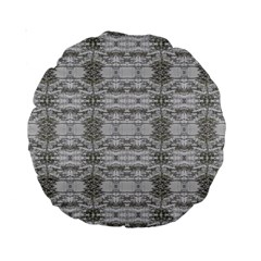 Nature Collage Seamless Pattern Standard 15  Premium Round Cushions